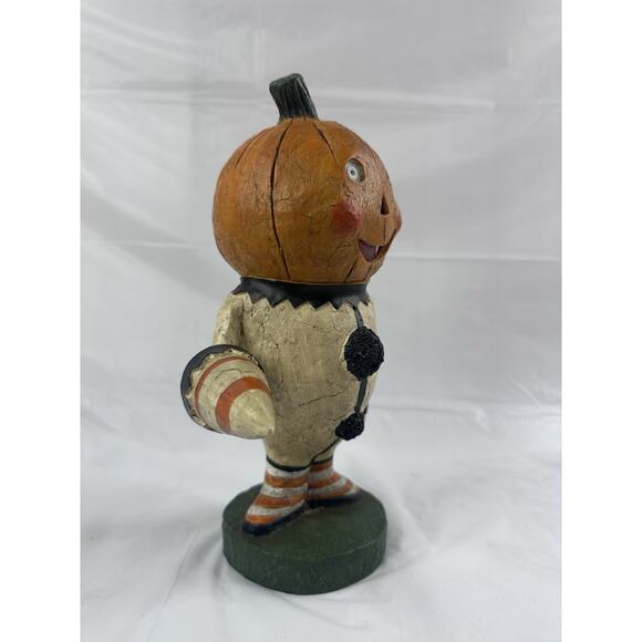 Lori Mitchell Figurine Lil Pumpkin Retired Piece Halloween Folk Art Primitive - Picture 6 of 8
